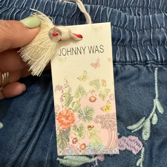 JHONNY WAS Evangeline drawstring shorts size Medium - Picture 8 of 9